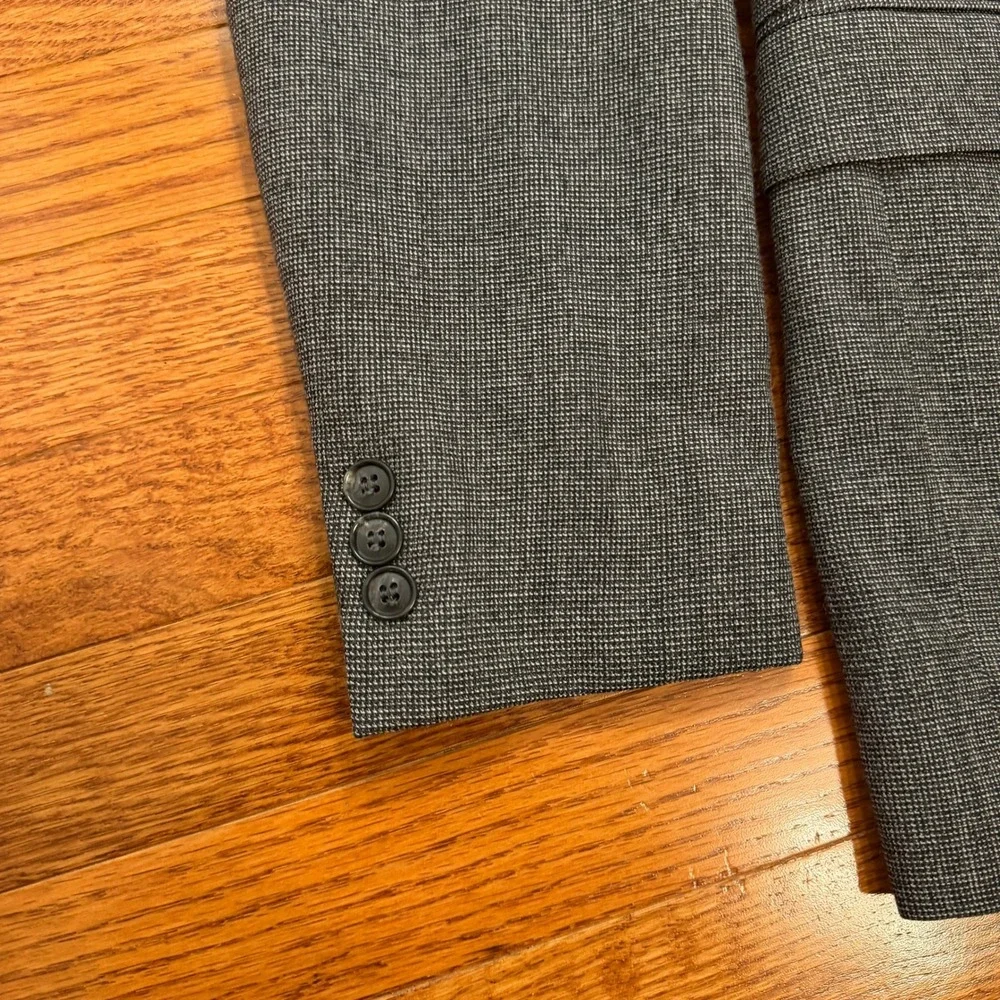 Vintage Yves Saint Laurent Blazer Fits Mens 38R Gray Two Button Jacket France